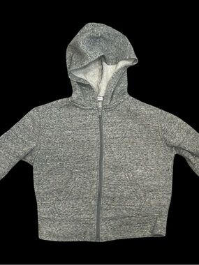 GUC Old Navy Kids' XS (5) Gray Zip-Up Hoodie Sweatshirt